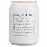 Villa d'Este Home Tivoli Victionary Brottopf 1600 ml aus Steingut, Bambusdeckel