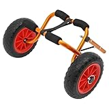 Kanuwagen Kajakwagen bis 80 kg Alu Transportwagen mit Gurt Bootstrailer Trolley für Kajaks, Paddelbrettern und Kleinen Booten