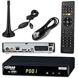 netshop 25 Comag SL65T2 DVB-T2 Receiver (Mit Zugangssystem für FREENET TV) + 3 Monate Freenet GRAIS + DVB-T2 Antenne + HDMI Kabel, HDTV, PVR Ready, HD USB Mediaplayer, HDMI & SCART