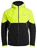 VAUDE Softshell Fahrradjacke Herren Qimsa – Wasserdichte & atmungsaktive Softshelljacke Herren, reflektierende Details, ideal fürs Radfahren im Herbst & Winter - in Gelb, Größe: L