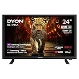 DYON ULTIMAX 24H-TI-W - 24 Zoll (60 cm) HD Smart TV mit Samsung Tizen OS, Triple Tuner (DVB-C/-S2/-T2), Samsung Smart Hub, Prime Video, Netflix, Disney+ [2025]