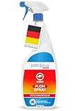 Patronus Floh-Spray für Wohnung & Umgebung 1000 ml - effektives Abwehr-Mittel gegen Flöhe mit Sofortschutz - hochwirksam & laborgeprüft - mit dezentem Eukalyptus-Zitrusduft