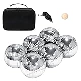 Générique Petanque Game Set, Outdoor Bocce Ball Kit, Recreational Outdoor Games, Metal Bocce Balls, Multi-Purpose Outdoor Recreational Games for Beach Vacation, Family Backyard, Outdoor Picnic