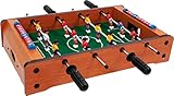 small foot Tisch-Fußball aus Holz, kann auf jeder Tischplatte platziert werden, ideal zum Mitnehmen, 6707, Orange