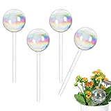 Bewässerungskugeln für Pflanzen – Regenbogen-Glasbirnen, automatische Bewässerungskugel mit transparentem Farbverlauf, Feuchtigkeitskontrolleinsatz, dekoratives Hydratationswerkzeug | Für den