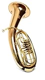 SYMPHONIE Westerwald Bariton/Kaiserbariton in Goldmessing, 4 Ventile, Minibalgelenk, inkl. Luxus-Gig-Bag, Neu