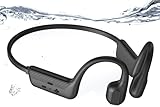 Relxhome Knochenschall Kopfhörer, Kopfhörer Schwimmen Eingebaute 32GB Speicher, MP3 Sport Kopfhörer Bluetooth 5.3, IP68 Wasserdicht, Open Ear Kopfhörer für Schwimmen Laufen, 10 Stunden Spielzeit