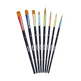 Pelikan Premium Schulpinsel-Set mit 4 Haar- und 4 Borsten-Pinseln, 8 Stück