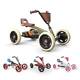 BERG Buzzy Retro Green Pedal Gokart, Kinderfahrzeug, Tretauto, Kettcar ab 2 Jahre, Hohe Sicherheid und Stabilität, Tretfahrzeug für Kinder