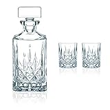 Spiegelau & Nachtmann, 3-teiliges Whisky-Set, Dekanter+ 2X Whisky-Becher, Noblesse,0091899-0, Durchsichtig