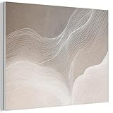 MuchoWow© Wandbild aus Filz 100x70 cm Dekoration Wohnzimmer Bilder Pictures Wall Decoration Living Room Wohnungs Deko Moderne Bild Wellenlinien - Luftströme - Abstrakt