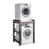 Wäschetrocknerhalterung für Wäschetrockner, tragbar, höhenverstellbar, für Waschmaschine und Frontlader, Lagerregal über Lagereinheit