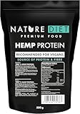 Nature Diet Hanfprotein | 500 g | Pflanzliches Proteinpulver | Reich an Ballaststoffen | Vegan, Glutenfrei & Laktosefrei | Ideal für Smoothies, Shakes & Backen