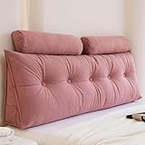 Bettkeil-Lesekissen, verstellbares Lesewurfkissen, ergonomische Rückenlehne, Abnehmbarer, Mit praktischer Seite, Geeignet zum Lesen und für Unterhaltungsspiele,005,180 * 60 * 20cm