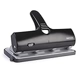Rapesco 1293 ALU 40 4-fach-Kraftlocher, 40 Blatt Stanzkapazität, Schwarz