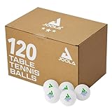 JOOLA Training 3 Star Tischtennisbälle 12, 60 oder 120 Stück – 40 + mm Verordnung Bulk Ping Pong Bälle für Wettkampf und Freizeit – Spaß als Katzenspielzeug – Indoor und Outdoor kompatibel