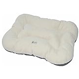 nanook Hundebett Hundeliege Katzenbett Katzenliege Bone - 100 x 70 cm - beige/weiß - Polyester - Rutschfester Biden