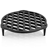 BBQ-Toro Gusseisen Stapelrost | Einsatz für Dutch Oven, Ø 22 cm | 4,5 QT Dutch | Erhöhung, Stapelrost | Gusseisenrost, Grillrost, Ofenrost