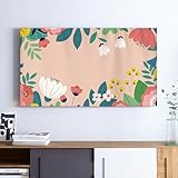 Hiseng TV -Abdeckung Staubschutzhülle, Drucken Hülle Bezug Für Fernsehen Schutzhülle Hängend/Desktop Universal Stoff Tv Hülle Anwendbar 32-75 Zoll Flacher Fernseher (37 Zoll,Orange)