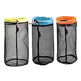 Cabilock 3st Tasche Für Schmutzige Kleidung Netzbeutel Mit Kordelzug Aufbewahrungstasche Für Wäsche Komprimierter Beutel Mesh-organizer Quilt-aufbewahrungssack