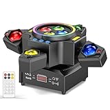 150W Moving Head Bühnenlicht Strahl, RGBW LED 4 Lampenarm Wash Spotlight mit Fernbedienung Gold Strobe Partylicht Scheinwerfer für Disco DJ Bar Geburtstagsfeier