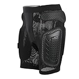 Tenpac 3D Gepolsterte Shorts Schutz Hüftpolster, Snowboard Skating Skifahren Radfahren Schutzausrüstung Schutz, Multifunktions Sport Radfahren Hüftpolster Schutzhose Schutzausrüstung für(Black L)