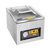 Vakuumiergerät 220V, 120W Profi Vakuumierer Vakumierergerät für Lebensmittel 3-in-1-Funktion, Vakuumierer Vacuum Sealer Auto-Modus für Lebensmittelfabriken Geschäfte (Silber)