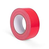 Dilltel-Astasch Panzertape, strapazierfähig, 48 mm x 50 m, hinterlässt keine Rückstände, geeignet für den Außeneinsatz und leicht abreißbar, Rot