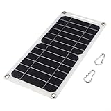 Jonikuper 30W Monokristallines Solarpanel mit 5V USB-Ausgang für tragbares Handy, Powerbank & Autoladung - für ultradünnes 5mm Design, 300x145mm Schwarz (sku)
