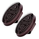 CALLARON 2 Stück Meridian Massagebürste Handlich Palmengriff Tiefengewebe Massager Entspannungswerkzeug für Rücken Nacken Schulter Fuß Beine Ganzkörper Anwendung