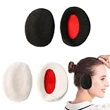 RAMGLYO 2 Paar Ohrenwärmer Damen/Herren, Winter Ohrenwärmer Flaumig Ohrwärmer Gefüttert, Warme Ohrenschützer Schutz vor Wind/Kälte, Umschließen Ohr völlig, Frauen Ohrenschützer Herbst/Winter