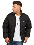 JACK & JONES Herren JCOINFINITY Winterjacke Steppjacke Streetwear Black/Style 2 XL