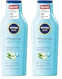 NIVEA SUN Pflegende After Sun Lotion (400 ml), Lotion mit hautberuhigender Wirkung nach dem Sonnenbad mit Bio-Aloe Vera und Hyaluron für 48h Feuchtigkeit (Packung mit 2)