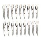 Entebill Haarspange 50 Stück, Haarclips Damen 2.2 Zoll, Metall Haarklammern Friseurbedarf, Haarclips Locken Fixieren mit Löchern, Alligator Curl haarklippse für Haarverlängerungen (50pcs)