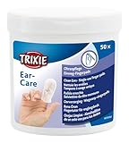 TRIXIE 29392 Ear Care Ohrenpflege, Fingerpads, 50 Stück (1er Pack)