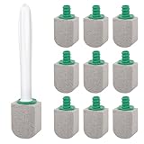 10 Stück Cleaning Block, Austauschbar Bimsstein Reinigungsstein mit 1 Griff, Toilettenreiniger Reinigungsstein Blöcke Bimsstein Toilette-Reinigungsstein für Badezimmer Toilette Küche