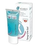 miradent Tong-Clin Zungenreinigungsgel Gel 50 ml | Gel zur sanften Beseitigung von Zungenbelägen und Mundgeruch | alkoholfrei | Pflegt mit Kamille, Salbei und Ringelblume