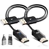 Wireless HDMI Transmitter and Receiver, 5.8G Kabellos Funkübertragung 4K Dekodierung, HDMI Wireless Funkübertragung für Funk Streaming Video Audio File von, Laptop, PC zu HDTV, Projektor, Schwarz