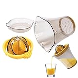 Hand-Zitrus-Saftpresse – Manuelle Zitronenpresse, schwerer Kastenhalter | Limetten-Safter aus Edelstahl, ergonomischer Taschenentsafter, einfach zu säen, für die Küche