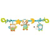 Fehn 071535 Kinderwagenkette Sleeping Forest – Mobile-Kette mit niedlichen Figuren zum Aufhängen an Kinderwagen, Babyschale oder Kinderbett – Für Babys und Kleinkinder ab 0+ Monaten, Länge: 45cm