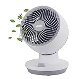 Zilan Tischventilator Sehr leise Ventilator klein 3 Stufen Energiesparend Geeignet für Büro Schlafzimmer Windmaschine Miniventilator Luftkühler Ventilator Mini Fan Tisch Ventilator… (Gala Grey)