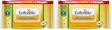 Cottonelle Feuchtes Toilettenpapier, Natürlich Pflegend - Kamille & Aloe Vera, Biologisch Abbaubar, Plastikfrei, Wiederverschließbar, 1 x 84 Feuchttücher (Einzelpack) (Packung mit 2)
