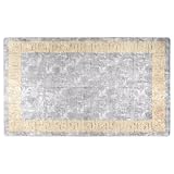 HANJIEFACAI Teppich waschbar,Teppich,fellteppich,Teppich Waschbar 120x180 cm Grau RutschfestAdatto a camere da letto, soggiorni, pavimenti