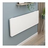 Faltbarer Schreibtisch zur Wandmontage, kompakter Klapptisch für kleine Räume, Büro, Zuhause, Küche, Esszimmer, Restaurant, Werkbank, Weiß (80 x 40 cm)