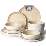 La Joventino 18 Stück Campinggeschirr Set - Teller Set für 6 Personen - Outdoor Geschirr Set für Familien Campingreisen