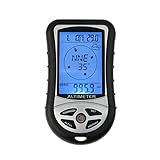 Multifunktions-Gerät für Outdoor / Wandern / Campen, 8 in 1, LCD-Digitalanzeige, Kompass, Höhenmesser, Barometer, Thermometer, Temperatur, Uhr, Kalender