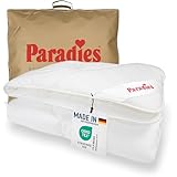 PARADIES Ganzjahresdecke 135x200 cm - Prima Bio, kuschelige + atmungsaktive Bettdecke 135x200, Steppdecke