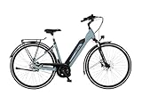 Fischer E-Bike City CITA 2404 Active, Elektrofahrrad für Damen und Herren, RH 43, 688Wh, Mittelmotor 65 Nm, 36 V Akku, Polar Blue matt