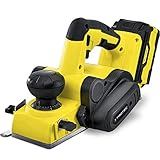 TROTEC Akku-Elektrohobel PPLS 10‑20V Hobel (20 V 4,0 Ah/max. 1,5 mm Spantiefe/max. 82 mm Hobelbreite / 10 mm Falztiefe)