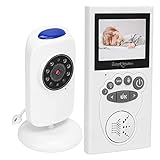 Babyvideokamera, drahtlose Bidirektionale Intercom Weißes Babyphone für Kinder (EU-Stecker)